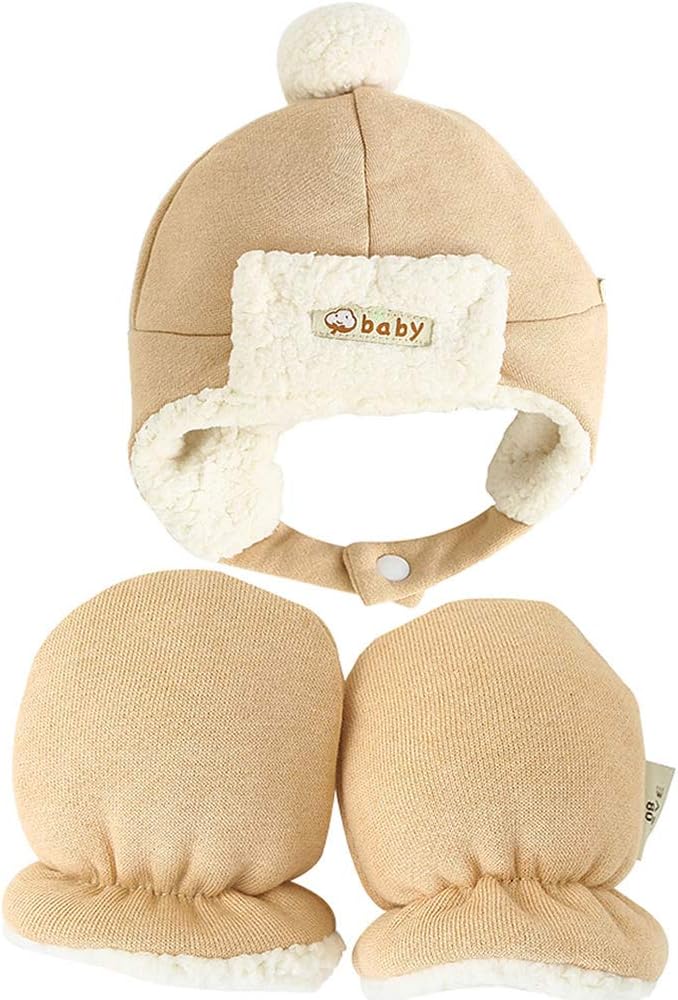 Paladoo Baby Mittens Sherpa Lined Fleece 0-24 Months Winter - Image 1